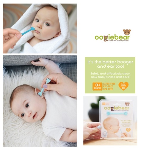 NEW Oogiebear - The Safe Baby Nasal Booger and Ear Cleaner. Free