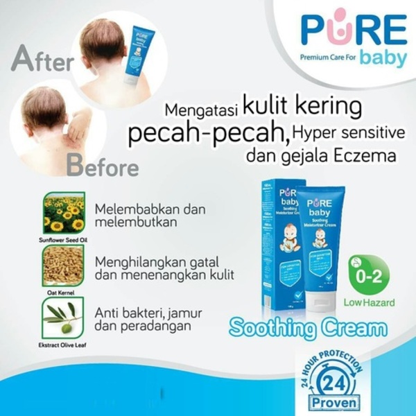 Pure Baby Soothing Moisturizer Cream 200gr atozfamilystore